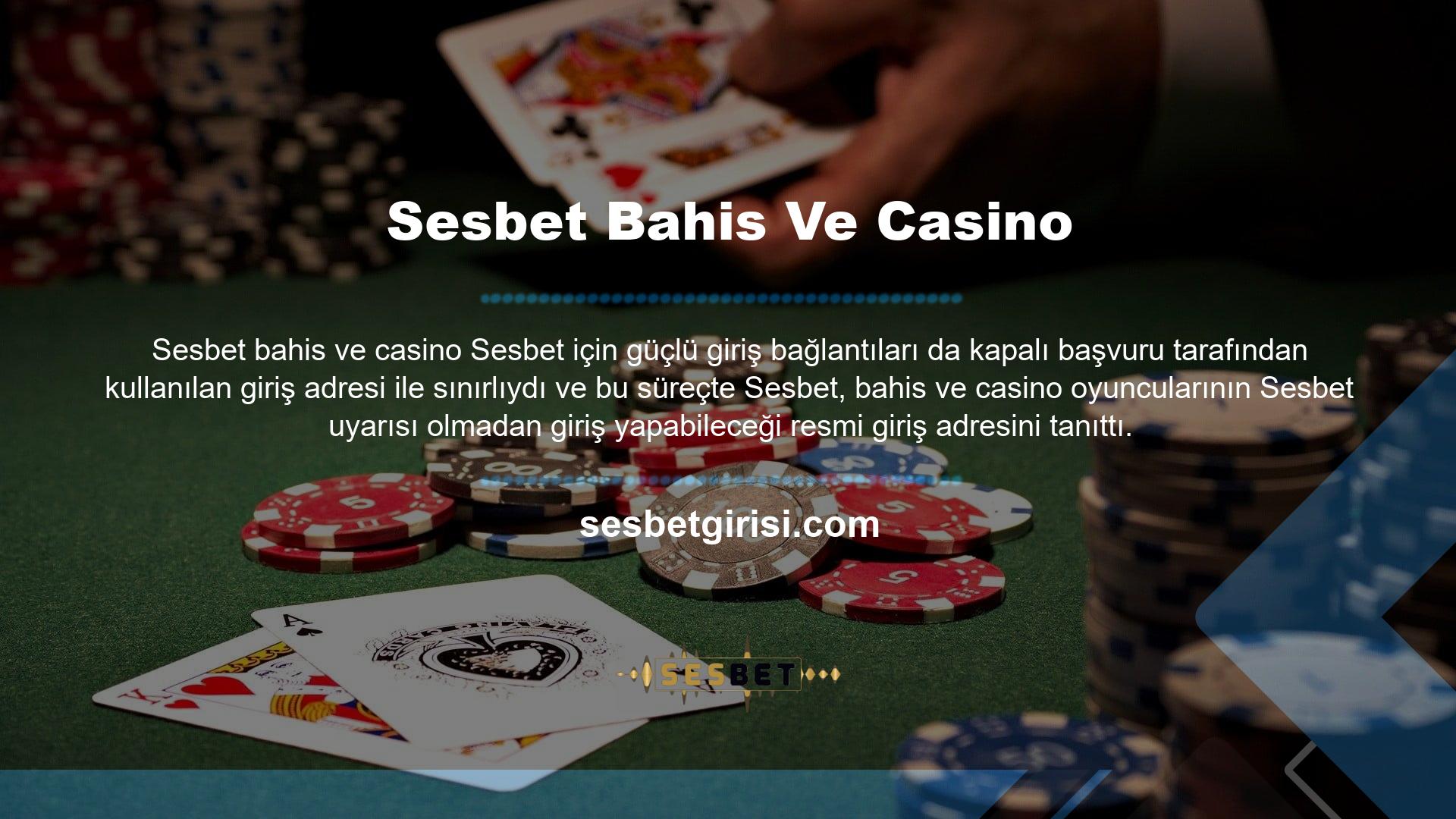 Premium bir platform olarak, doğrudan bahis ve casino oyuncularını hedefleyeceğimiz Sesbet, finansal durumunuzu olumsuz etkilemeyecek birkaç siteden biridir